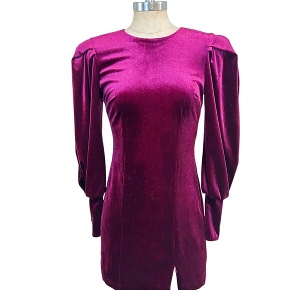 Rebecca Minkoff Gwen Velvet Mini Dress Size 00 NWT $238 - Picture 1 of 5